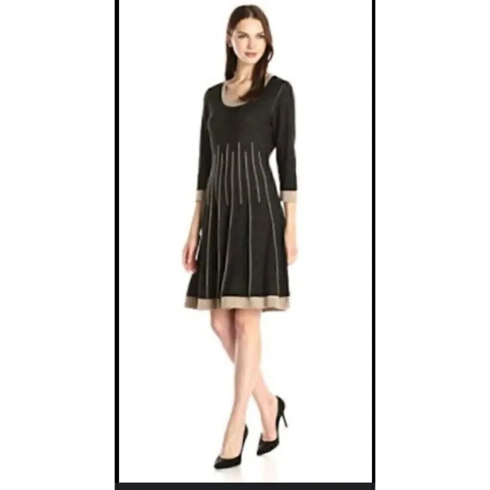 Nine West Fit Flare Sweater Dress